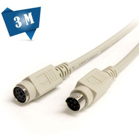 تصویر کابل افزایش طول موس و کیبورد PS2 - 3 متر PS2 Mouse Or keyboard Extension Cable