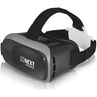 تصویر هدست واقعیت مجازی BNEXT - تکنولوژی پیشرفته VR با قابلیت تنظیم زاویه دید و سازگار با گوشی های هوشمند اندروید و IOS با سنسور gyro VR Headset Compatible with iPhone & Android - Headsets Universal Virtual Reality Goggles for Kids&Adults Your Best Mobile Games 360 Movies w/Soft Comfortable New 3D Glasses (Silver)