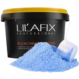 تصویر پودر دکلره لیلافیکس آبی پیمانه ای اصل 30 گرمی lilafix 