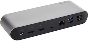 تصویر داك Belkin Thunderbolt 4 Dock Pro, Single 8K @ 60Hz, Dual 4K Display Compatible, 2 X Thunderbolt 4 Port, 2 X Hdmi Port, 90W Power Delivery Pd, audio in/out, سازگار با Macbook Pro, Xps, و بیشتر - ارسال 20 روز کاری - ارسال 20 روز کاری 