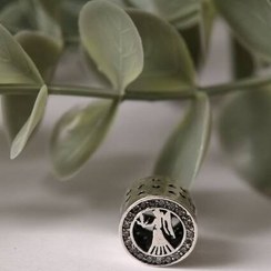 تصویر چارم آویز نقره پاندورا نماد ماه تولد شهریور (دستبند،گردنبند) 