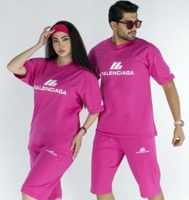 تصویر ست تیشرت شلوارک balenciaga 