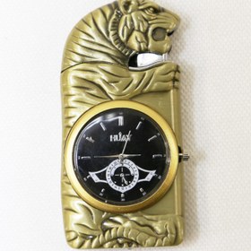 تصویر ست هدیه چرمی لوکس جاكارتى فندك ساعتى کد 316 