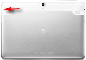 تصویر کلید پاور روی قاب تبلت هوآوی huawei tablet s10-231u 