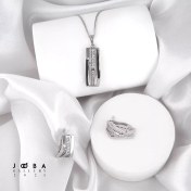 تصویر نیم ست نقره ای ژوپینگ کد 1171441838 