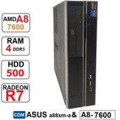 تصویر مینی کیس ASUS AMD A8-7600 CDM رم4 هارد500 