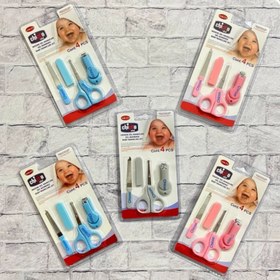 تصویر سیسمونی نوزادی ست ناخن گیر رو کارتی چیکو - صورتی 