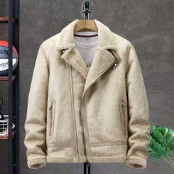 تصویر کاپشن چرم بوفالو پلیسی کد 8613 