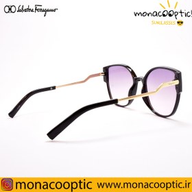 تصویر عینک فراگامو کد 3188 مشکی- لنز چند رنگ 