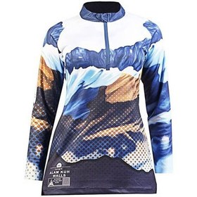 تصویر بلوز نیم زیپ زنانه هیمالیا طرح علم کوه 