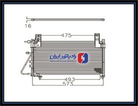 تصویر رادیاتور کندانسور کولر پراید 