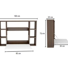 تصویر میزتحریر دیواری کم جا 