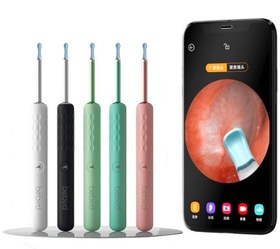 تصویر دستگاه آندوسکوپی و پاک کننده داخل گوش شیائومی Xiaomi Bebird R3 Smart Visual Ear Sticks Endoscope سبز شیائومی - xiaomi مدل R3