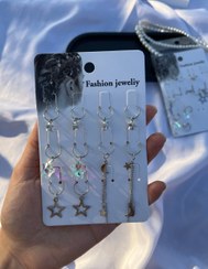 تصویر پک حلقه مو ستاره و ماه 