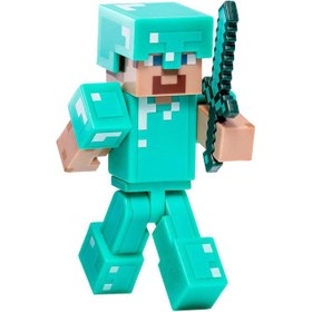 تصویر اکشن فیگور دایموند استیو ماینکرافت Minecraft Diamond Steve Action Figure