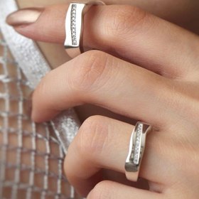 تصویر حلقه ست نقره کد178 