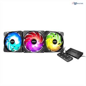 تصویر فن کیس ام اس آی مدل MAG MAX F12A-3 MSI MAG MAX F12A-3 RGB Case Fan 3-Pack