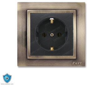 تصویر کلید و پریز پارت الکتریک مدل تابش سفید 