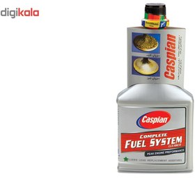 تصویر مکمل سوخت کاسپین حجم ۴۰۰ میلی لیتر تمیز کننده انژکتور و کاربراتور 