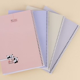 تصویر دفتر سیمی 80 برگ پیک فدک کد 009 Peykefadak Notebooke 80 Sheets Code 009