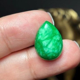 تصویر نگین سنگ جید معدنی کد 60582 