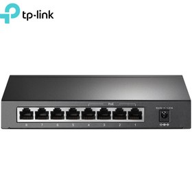 تصویر سوییچ 8 پورت غیر مدیریتی تی پی لینک مدل TL S Port Gigabit Desktop PoE Switch