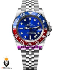 تصویر ساعت رولکس GMT Master 2 قرمز آبی موتور سوئیس بند جوبیلی رولکس ( Rolex )