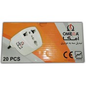 تصویر تبدیل 3 به 2 برق 16 آمپر امگا مدل Omega-3 to 2 