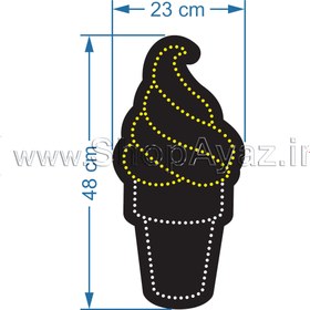 تصویر تابلو بستنی سایز کوچک کد 167 