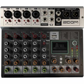 تصویر میکسر ۶ کانال زوم مدل Audio mixer ZOOM_Q-6 