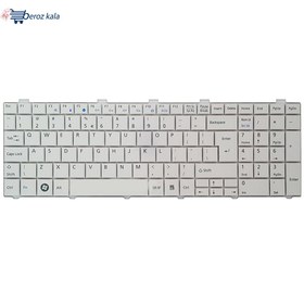 تصویر کیبورد لپ تاپ فوجیتسو Lifebook AH530 سفید Fujitsu Lifebook AH530 White Laptop Keyboard