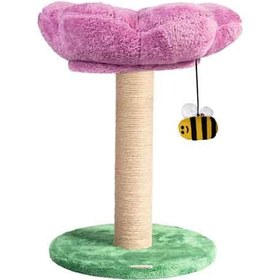 تصویر اسکرچر و جای خواب گربه کدی‌پک مدل پامچال وزن ۴.۴ کیلوگرم 