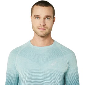 تصویر تی شرت تنیس مردانه اسیکس Asics SEAMLESS LS TOP- آبی 