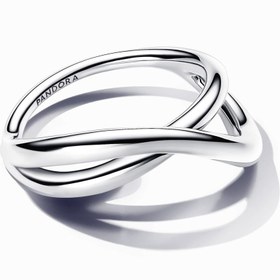 تصویر حلقه بی‌نهایت اشکال اورگانیک نقره‌ای پاندورا Pandora Silver Organically Shaped Infinity Ring