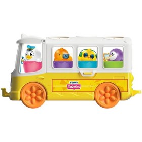 تصویر اسباب‌بازی اتوبوس تخم‌مرغی برند tomy toomies Egg Bus Toy