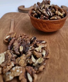 تصویر گردو خرید ارزان گردوی مغز قهوه ای فسنجانی از خشکبار آلارسان