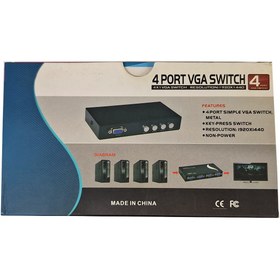 تصویر سویچ 4 پورت VGA دستی 