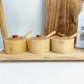 تصویر بانکه چوبی بامبو 