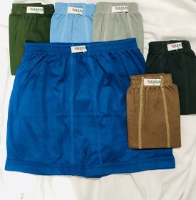 تصویر شورت مردانه نخی پادار 