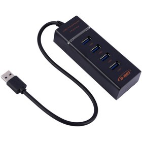 تصویر هاب 4 پورت USB 2.0 دی نت DT-423 D-Net DT-423 USB2.0 4Port HUB