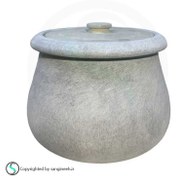 تصویر دیگ سنگی طرح گرد ۴ نفره مدل ساران 