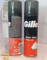 تصویر فوم اصلاح ژیلت مدل Orginal Scent اورجینال Gillette Orginal Scent Shave Foam