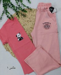 تصویر ست تیشرت و شلوار نخ و پنبه زنانه اعلا 