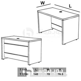 تصویر میز اداری ام دی اف مدل T119 