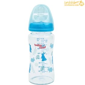 تصویر شیشه شیر بیبی لند کد 463 مناسب بالای 6 ماه Baby bottle 6-18 M 463