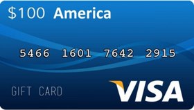 تصویر Visa Gift Card 100$ 
