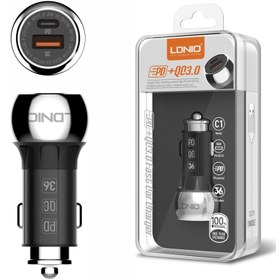 تصویر شارژر فندکی LDNIO مدل C1 Car Charger LDNIO C1