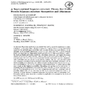 تصویر دانلود کتاب A Bayes-optimal sequence-structure theory that unifies protein sequence-structure recognition and alignment یک نظریه ساختار توالی بهینه بیز که تشخیص و تراز ساختار توالی پروتئین را یکسان می کند