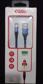 تصویر کابل یو اس بی به لایتنینگ مگنتی3 آمپر لی تانگ LETANG Magnetic Cable USB To LIghtning 3A 