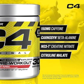 تصویر پمپ سی فور 30 سروینگ سلکور cellucor C4 30 Servings